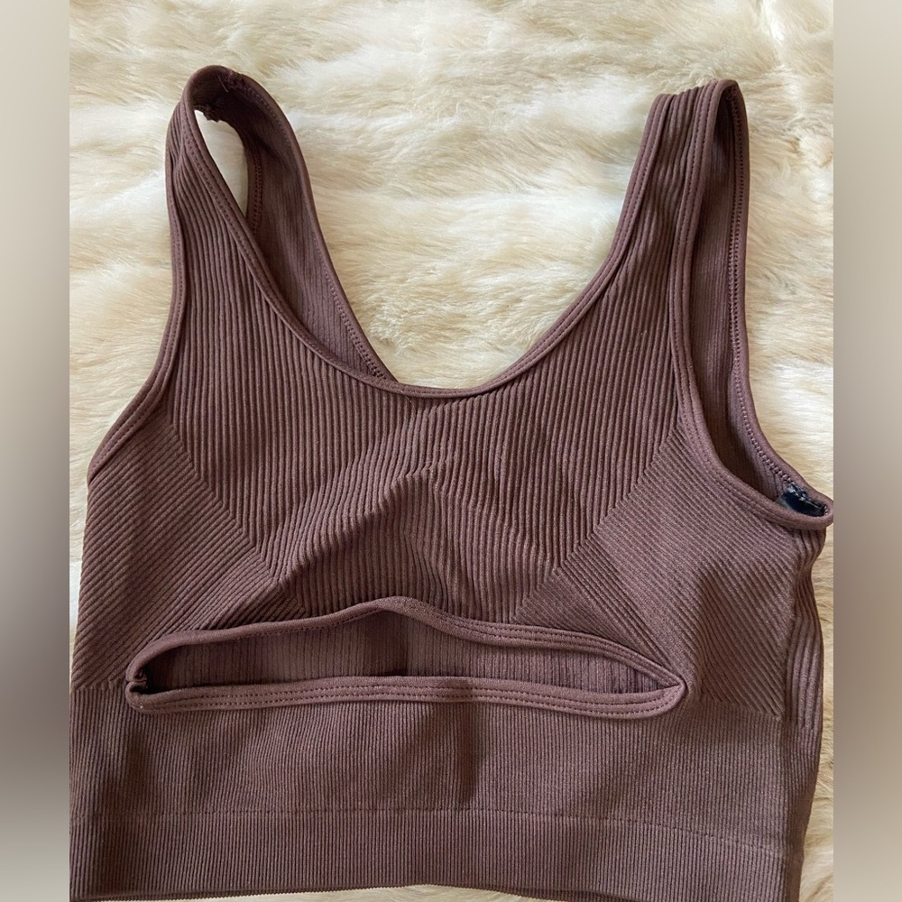 Brown cut-out tank